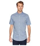 Chaps Short Sleeve Printed Woven Shirt (rhapsody Blue Multi) Men's Clothing