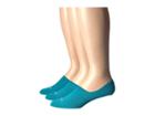 Feetures Hidden Socks 3-pair Pack (turquoise) Women's No Show Socks Shoes