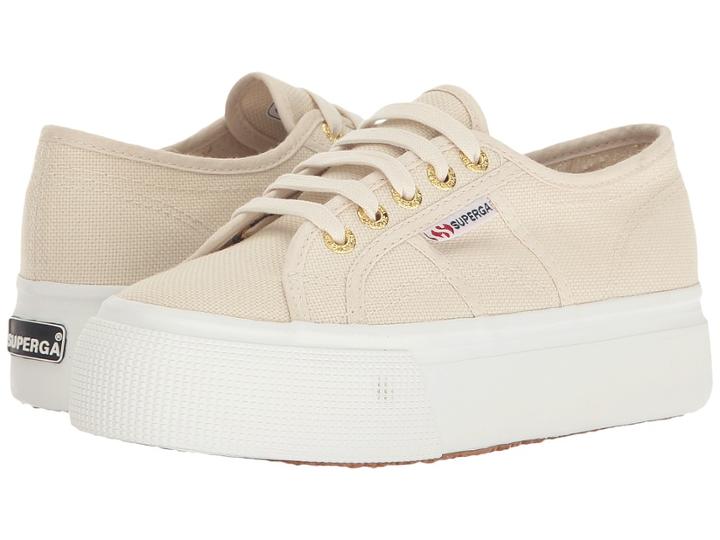 Superga 2790 Acotw Platform Sneaker (cafe Noir) Women's Lace Up Casual Shoes