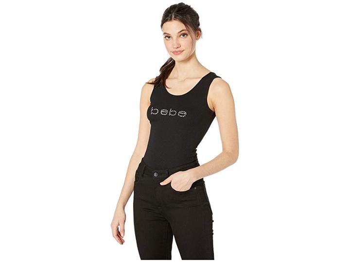 Bebe Basic Rib Tank (black) Women's Clothing
