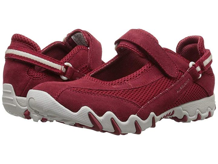 Allrounder By Mephisto Niro (red Suede/s Mesh) Women's Maryjane Shoes