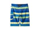 Volcom Kids Magnetic Liney Mod Boardshorts (big Kids) (shadow Lime) Boy's Swimwear