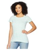 Joules Nessa Jersey T-shirt (multi Green Stripe) Women's T Shirt