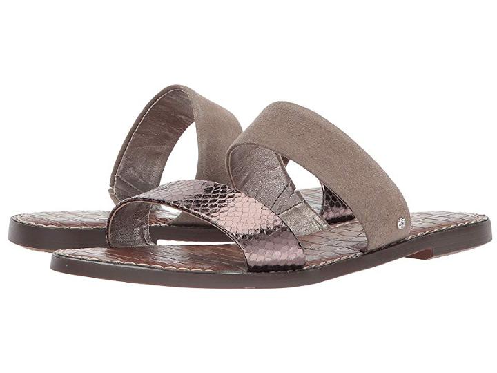 Sam Edelman Gala (pewter/putty Metallic Boa/kid Suede Leather) Women's Shoes