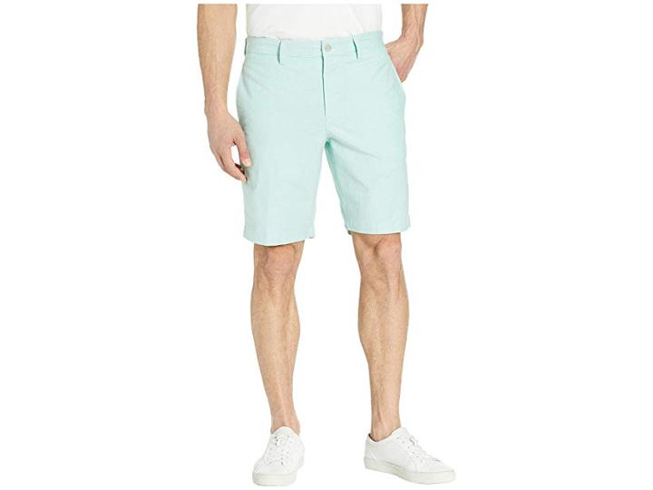 Chaps Flat Front-flat-shorts (green) Men's Shorts