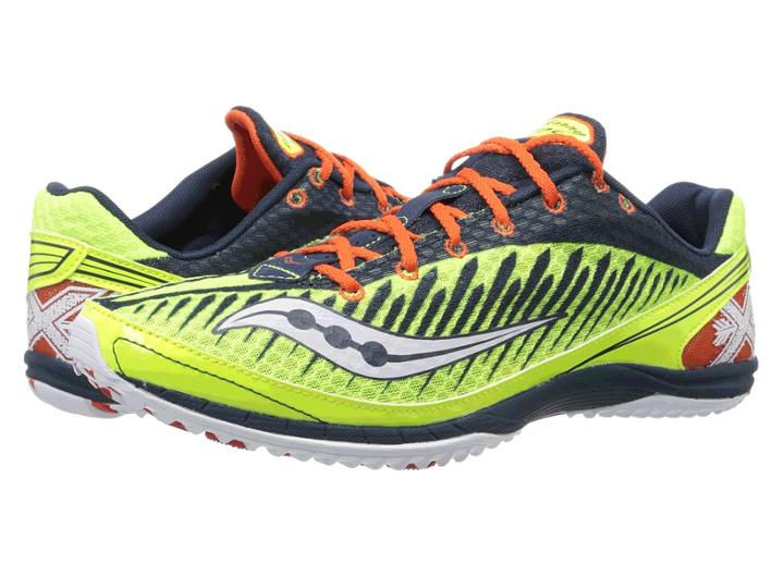 Saucony Kilkenny Xc5 Flat (citron/navy/red) Men's Running Shoes