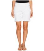 Jag Jeans Petite Petite Ainsley 7 Pull-on Shorts In Divine Twill (white) Women's Shorts