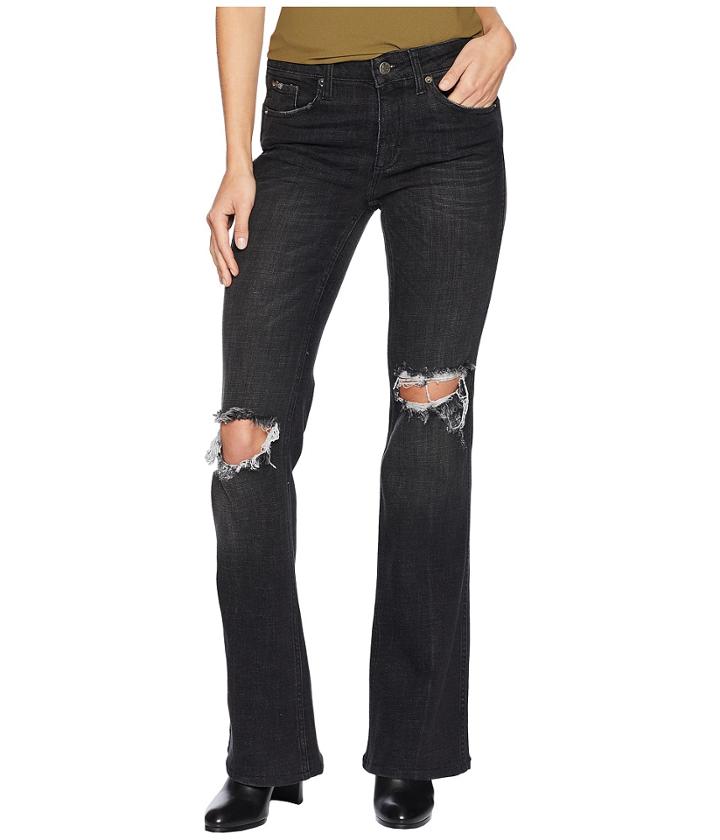 Free People Jeans Authentic Flare (black) Women's Jeans