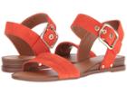 Franco Sarto Patterson (festa Orange Kid Suede Leather) Women's Sandals