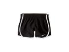 Nike Kids Dri-fittm Woven Short (toddler/little Kids) (black/white) Girl's Shorts