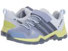 Adidas Outdoor Kids Terrex Ax2r Cf (little Kid/big Kid) (chalk Blue/raw Steel/semi Frozen Yellow) Girls Shoes