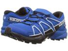 Salomon Kids Speedcross Cswp (toddler/little Kid) (indigo Bunting/sky Diver/white) Boys Shoes