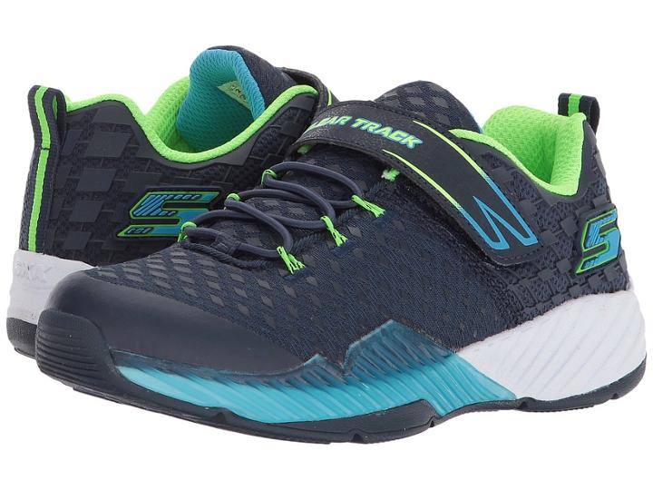 Skechers Kids Clear Track Lunar Shift 97606l (little Kid/big Kid) (navy/blue) Boy's Shoes