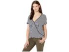 Bobeau Stripe Surplus (navy/oatmeal) Women's T Shirt