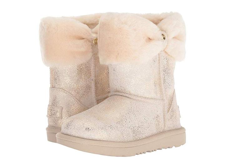 Ugg Kids Ramona Classic Ii Metallic (little Kid/big Kid) (gold) Girls Shoes