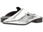 Shellys London Cantara Mule (silver Leather) Women's Flat Shoes