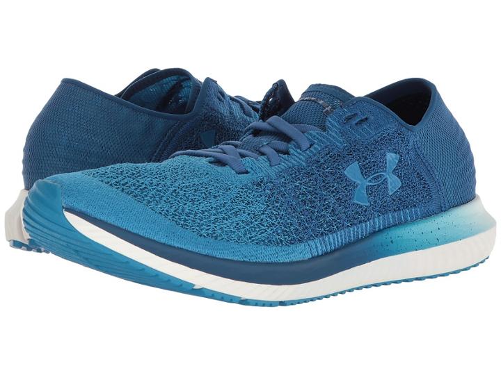 Under Armour Ua Threadborne Blur (studio/moroccan Blue/studio) Men's Shoes