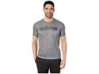 Adidas Designed To Move Big Logo Tee (grey Six/black) Men's T Shirt