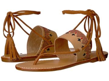 Soludos Flat Lace-up Sandal (tan) Women's Sandals