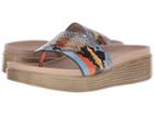Donald J Pliner Fifi 19 (stripe Snake Capri) Women's Wedge Shoes