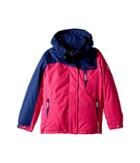 Kamik Kids Coco Colour Block Jacket (little Kids/big Kids) (pink/navy) Girl's Coat