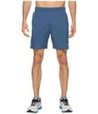Asics Legends 7 Shorts (dark Blue Heather) Men's Shorts