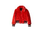 Bardot Junior Queenie Bomber Jacket (big Kids) (flame Scarlet) Girl's Coat