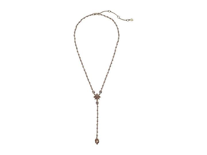 Marchesa Crystal 18 Y-necklace (gold) Necklace
