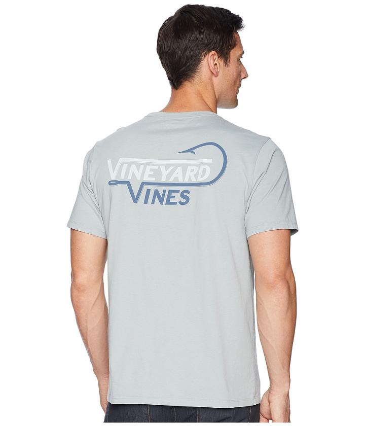 Vineyard Vines Short Sleeve Vineyard Hook Pocket Tee (barracuda) Men's T Shirt