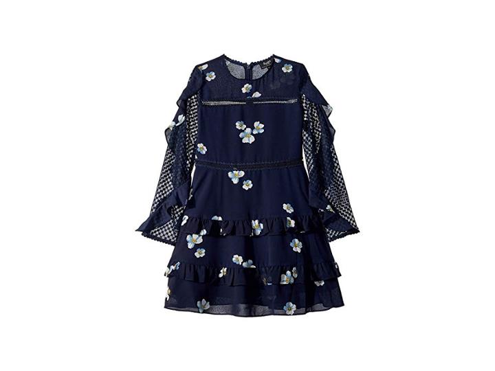 Bardot Junior Emmeline Dress (big Kids) (navy Floral) Girl's Dress