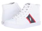 Polo Ralph Lauren Kids Geoff Mid (big Kid) (white Tumbled/navy/red/white Pp) Boy's Shoes