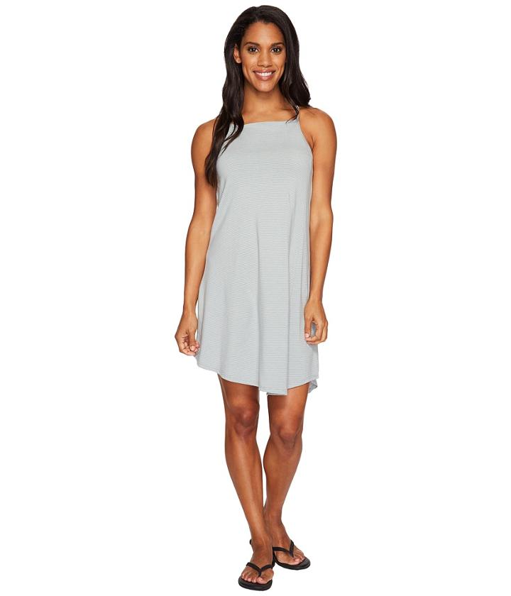 Nau Astir Strappy Dress (slate Stripe) Women's Dress