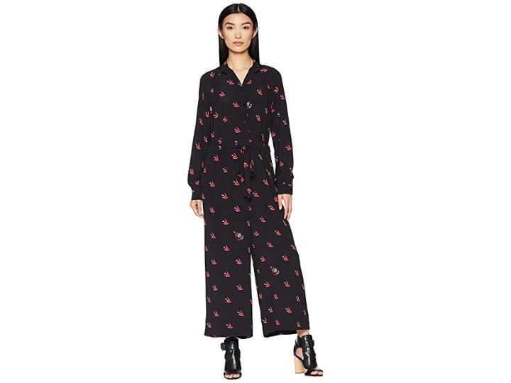 Mcq Should. Det. Jumpsuit (black/red) Women's Jumpsuit & Rompers One Piece