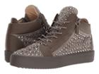 Giuseppe Zanotti May London Mid Top Studded Sneaker (khaki) Men's Lace Up Casual Shoes