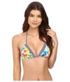 Tommy Bahama Fleur De Lite Triangle Bikini Top (multicolor) Women's Swimwear