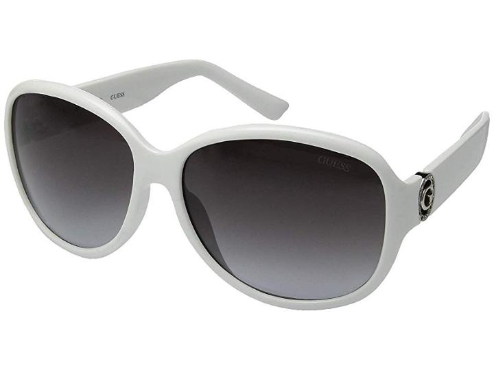 Guess Gu7406 (white/gradient Smoke) Fashion Sunglasses
