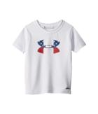 Under Armour Kids Ua Stars Stripes Big Logo Surf Shirt (toddler) (white) Boy's Swimwear