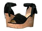 Ivanka Trump Zabre (black Suede Savoy Suede) Women's Wedge Shoes