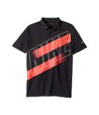 Nike Kids Victory Graphic Polo (little Kids/big Kids) (black/wolf Grey) Boy's Short Sleeve Pullover