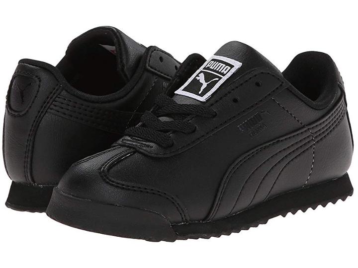 Puma Kids Roma Basic Kids (toddler/little Kid/big Kid) (black/black) Boys Shoes