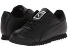 Puma Kids Roma Basic Kids (toddler/little Kid/big Kid) (black/black) Boys Shoes