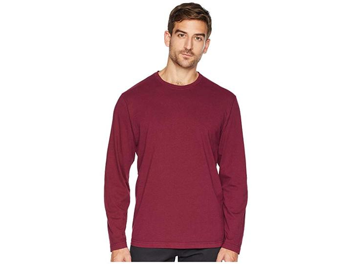 Mod-o-doc Salt Creek Long Sleeve Crew (mulberry) Men's T Shirt