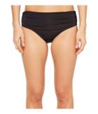 Kenneth Cole Shirred Bikini Bottom (black) Women's Swimwear