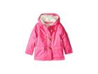 Joules Kids Waterproof Rubber Duffle Coat (toddler/little Kids) (true Pink) Girl's Coat