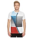 Perry Ellis Pe360 Active Graphic Crew Tee (bright White) Men's T Shirt
