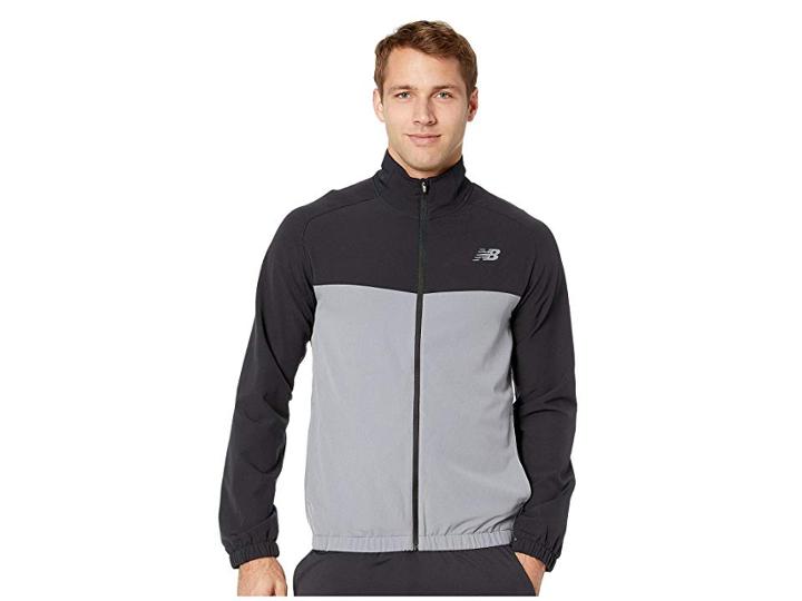 New Balance Tenacity Woven Jacket (gunmetal) Men's Coat