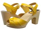 Swedish Hasbeens Peep Toe Super High (yellow) Women's Sandals