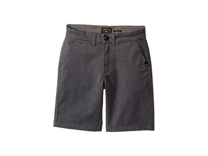 Quiksilver Kids Everyday Union Stretch Walkshorts (big Kids) (dark Grey Heather) Boy's Shorts