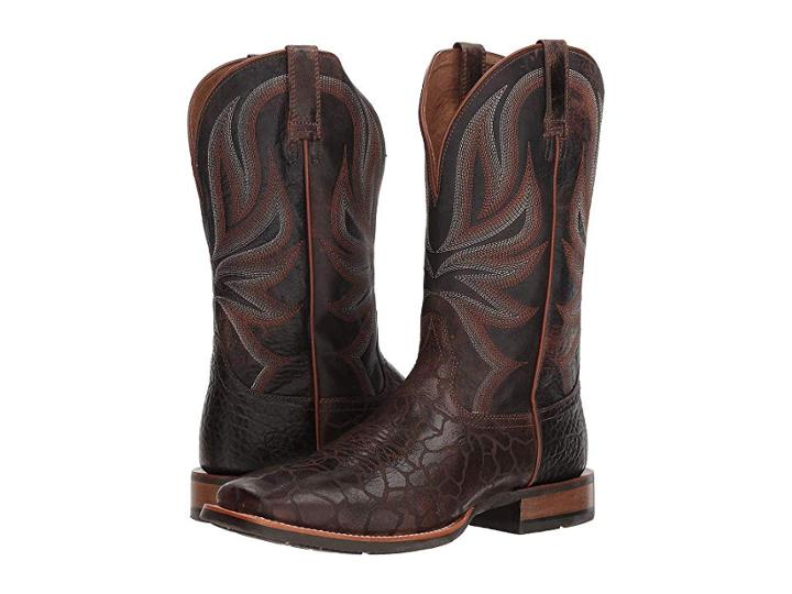 Ariat Range Boss (wildhorse Chocolate/gunfire Gray) Cowboy Boots