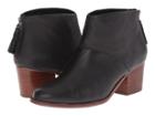 Toms Leila Bootie (black Full Grain Leather) Women's Zip Boots